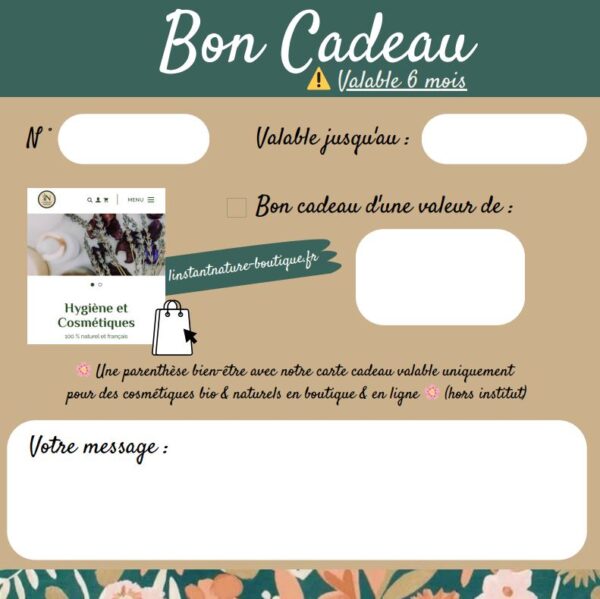 Carte cadeau - L'Instant Nature – Image 2