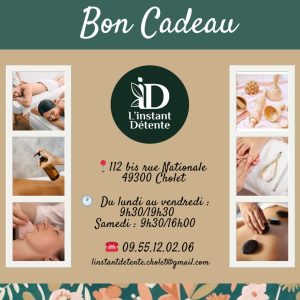 Carte cadeau - L'Instant Détente