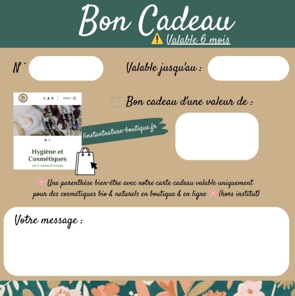 Carte cadeau - L'Instant Nature – Image 2