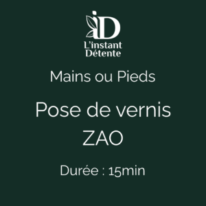 Pose de vernis ZAO